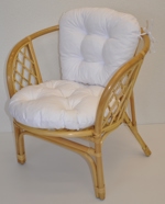 Polstr na křeslo Bahama bílý | RYCHLÉ DODÁNÍ