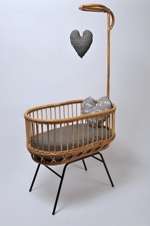 Ratanová dětská postýlka- přírodní | RYCHLÉ DODÁNÍ