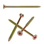 Vrut univerzální zápustný 6 x 200 Torx zinek žlutý, část. závit 100 ks