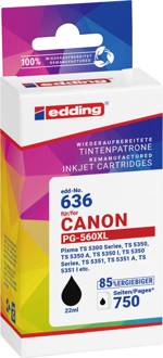 Edding Ink náhradní Canon PG-560 XL kompatibilní černá EDD-636 18-636