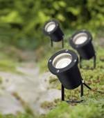 Paulmann 98897 LED zahradní reflektor sada 3 ks LED GU10 10.5 W černá