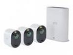 Arlo Ultra 2 Security System - Brána + kamera, kamery - bezdrátové (802.11b, 802.11g, 802.11n, 802.11ac, Bluetooth 4.2 LE) - 3 fotoaparát(y) - bílá