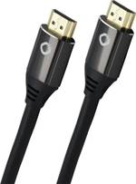 Oehlbach HDMI kabel Zástrčka HDMI-A, Zástrčka HDMI-A 0.75 m černá D1C92489 8K UHD, pozlacené kontakty HDMI kabel