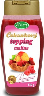 4SLIM Čekankový topping malina 330g