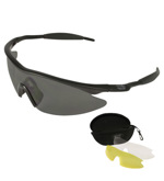 Brýle sportovní v pouzdru 3 ks skel