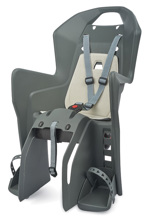 Dětská sedačka POLISPORT Koolah na nosič tmavě šedo-krémová