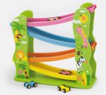 Viga Dřevěná klouzačka s auty