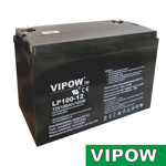 Baterie olověná 12V 100Ah VIPOW BAT0225