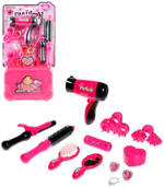 Kadeřnický velký herní set s fénem a kulmou v kufříku plast
