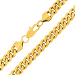 Pánský řetízek Curb Pancr z chirurgické oceli pozlacený - 9 mm