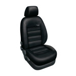 Autopotahy na Audi A4, B8 od roku 2008, kožené Authentic Leather, Barva Leather  černá/černá 2346 Autopotah Automega na Audi A4, B8 od roku 2008, kožené Authentic Leather