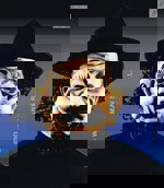 Maska latex Chlap vlasy a klobouk bavič