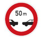 Nejmenší vzdálenost mezi vozidly