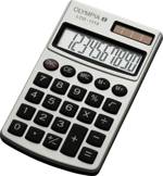 Olympia LCD 1110 kapesní kalkulačka, displej (počet míst) 10, solární napájení, na baterii, stříbrná