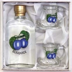 Dárková sada láhev PLACKA 200ml + 2x botička 30ml  - plněno 42%