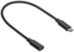 Akyga USB kabel USB-C ® zástrčka, USB-C ® zásuvka 0.30 m černá AK-USB-32