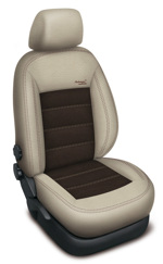 Automega Autopotahy Škoda Octavia I, AUTHENTIC VELVET, dělená, zadní loketní opěrka, béžovohnědé