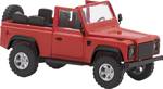 Busch 54390 H0 model osobního automobilu Land Rover Defender 90 otevřený, červená