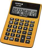 Olympia LCD 1000P stolní kalkulačka, displej (počet míst) 12, solární napájení, na baterii, oranžová