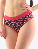 Bambusové kalhotky klasické (černá/růžová) (bambusové kalhotky)