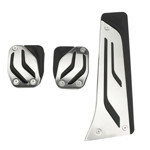 STTuning Sportovní pedály BMW M Power, hliníkové, protiskluzové – manuální převodovka