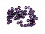 Ametyst, minerální korálky Ø4 mm (41 ks)