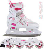 ACRA Brusle dívčí s vyměnitelnými podvozky 2 v 1 vel. 29-32