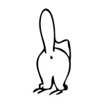 Samolepka kočka zezadu na auto a motorku, tuning nálepka (2565)