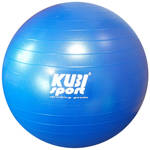 KUBISPORT Míč gymnastický modrý 85cm fitness balon rehabilitační do 150kg