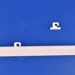 Háček k liště pro uchycení banneru, typ II, bílý