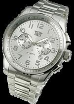 Pánské hodiny Eton Metal – barevná kombinace broušená nerez ocel / bílý ciferník / černý řemínek