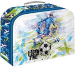 Kufřík dětský lepenkový Goal Time na školní potřeby Fotbal