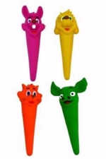 Mrkev s obličejem plný latex 20 cm