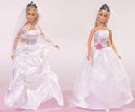 Šaty svatební - Steffi SIMBA pro panenku velikosti barbie