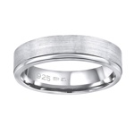 Snubní stříbrný prsten MADEIRA v provedení bez kamene pro muže i ženy