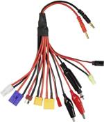 VOLTCRAFT nabíjecí kabel [1x EC5 zástrčka, Tamiya zástrčka , XT90 zástrčka , XT60 zástrčka , Mini Tamiya zástrčka, T zástrčka, krokosvorky, JR zástrčka, JST