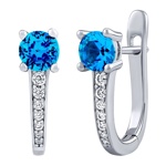 Stříbrné náušnice Samba s Brilliance Zirconia