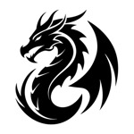 Samolepka dráček na auto a motorku, tuning nálepka (6021)