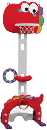MERCO Basketbalový koš multifunkční dětský se stojanem krokodýl