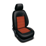 Autopotahy na Audi A4, B8 od roku 2008, Authentic Velvet, barva velvet  oranžová 2343 Autopotah Automega na Audi A4, B8 od roku 2008, Authentic Velvet