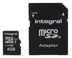 Karta Micro SD MicroSDHC 4 GB Class 10 Integral Memory