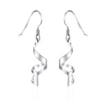 Stříbrné náušnice Twist spirála