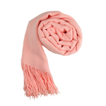 Dámská jednobarevná pašmína světle lososová