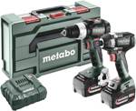 Metabo BSLBL plus SSD200LTBL aku vrtací šroubovák, aku rázový utahovák, 18 V, 5.2 Ah Li-Ion akumulátor, vč. nabíječky, 685196000