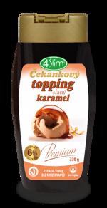 4SLIM Čekankový topping slaný karamel 330g