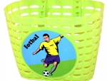 N/A koš dětský barevný zelený FOTBAL + pásky