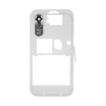 Střední kryt Samsung S5230 Snow White / růžový (Service Pack)