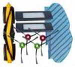 9ks Sada HEPA filtry, kartáče a mopy pro ECOVACS Deebot OZMO 950/920, T5