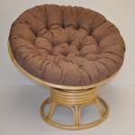 Ratanový papasan houpací medový polstr hnědý melír SLEVA 7 %  | RYCHLÉ DODÁNÍ