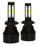 Bridgelux LED žárovky H7 S4 COB 80W do hlavních světlometů 12V/24V 16000Lm - 2ks